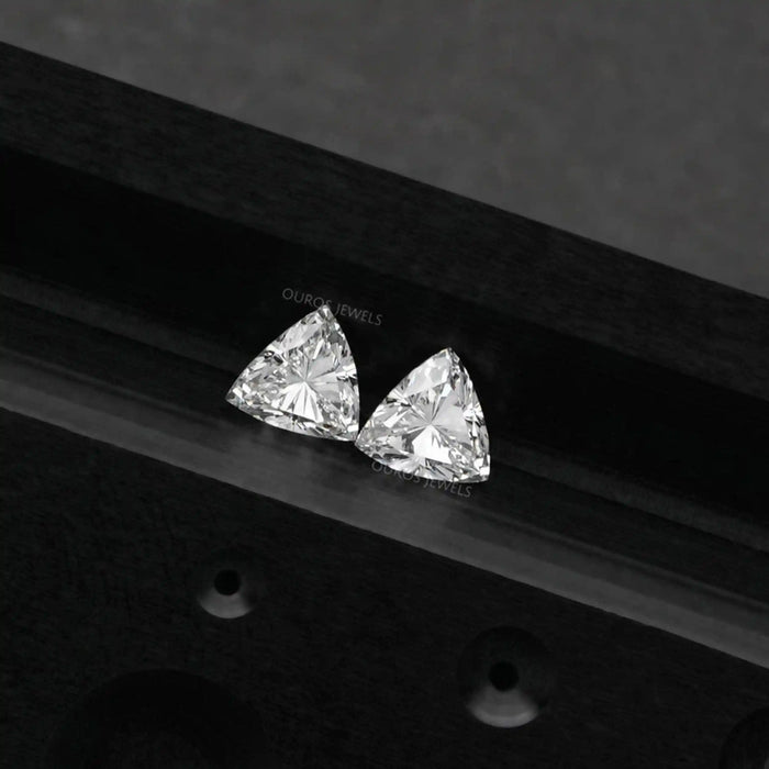 Trillion Cut Lab Grown Diamond Pair Loose