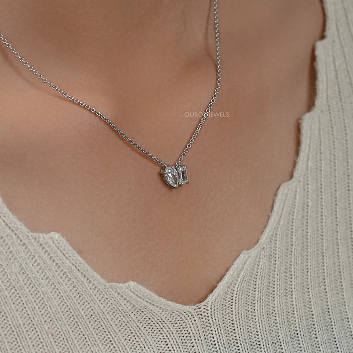 Pear And Emerald Lab Diamond Toi Moi Pendant