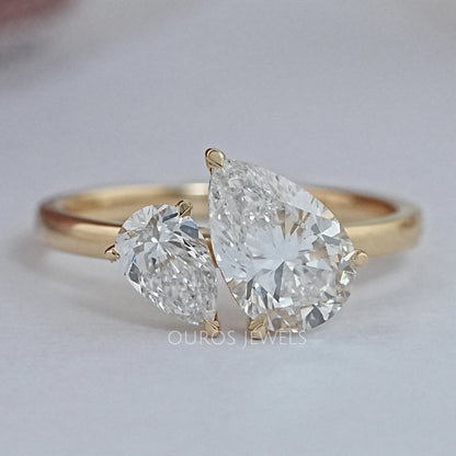 Two Pear Diamond Toi Et Moi Ring Ring