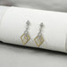 Kite Shape Pear Diamond Dangle Earrings Earrings