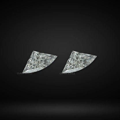 Antique Fan Cut Lab Diamond Pair Loose