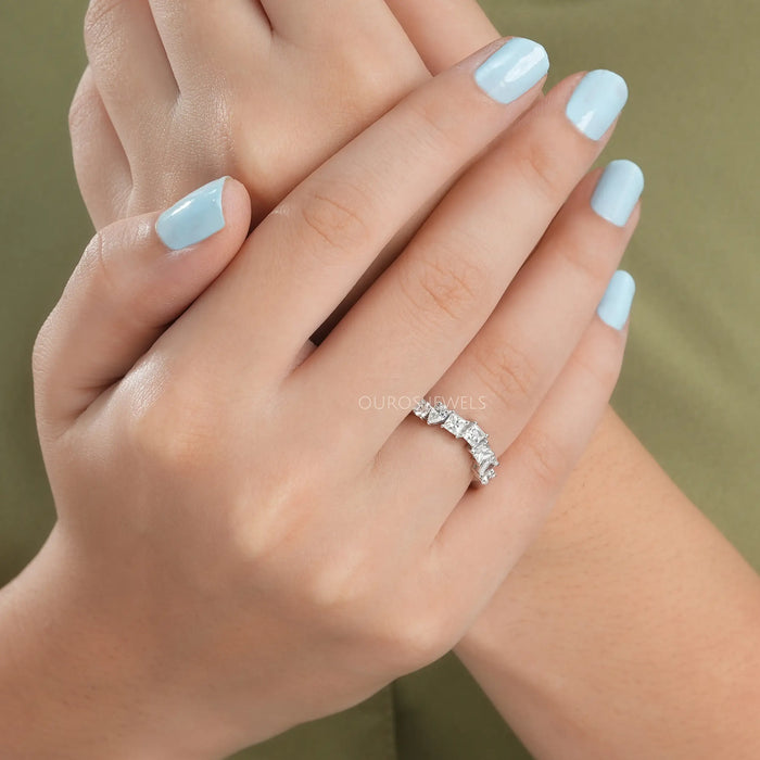 7 Stone Multi Shape Wedding Ring Rings