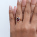 Oval Cut Ruby Lab Gemstone Bezel Set Solitaire Ring Rings