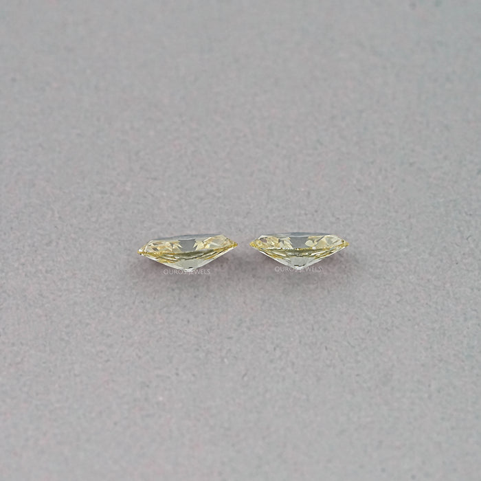 Old Mine Marquise Cut Lab Grown Diamond - Fancy Intense Yellow Loose