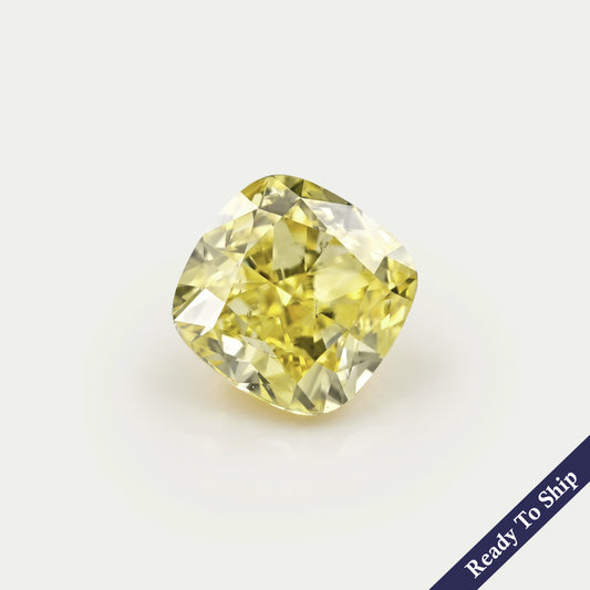 Yellow Cushion Lab Grown Diamond Loose