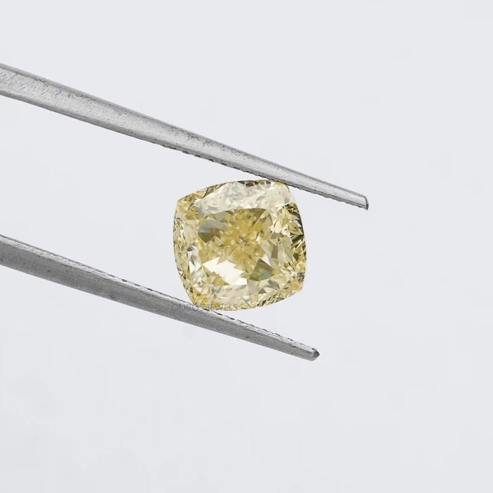Fancy Vivid Yellow Cushion Loose Lab Grown Diamond