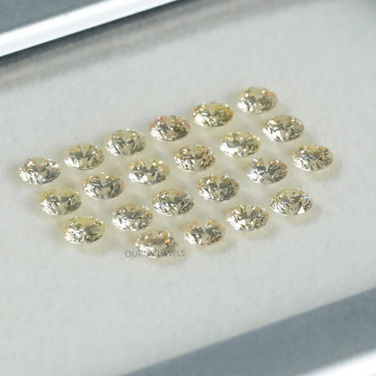 Yellow Round Cut Lab Grown Diamond Loose