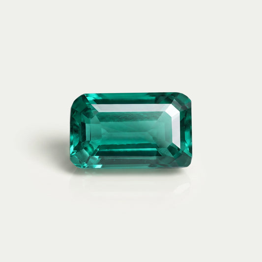 Zambian Green Emerald Cut Gemstone Loose