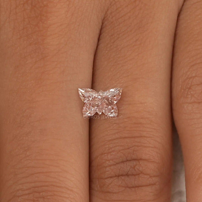 1.20 Carat Pink Butterfly Cut Lab Grown Diamond