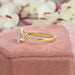 3 Stone Emerald Cut Lab Diamond Engagement Ring Ring