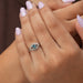 Blue Heart Cut Halo Infinity Diamond Ring