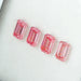 0.76 Carat Each Pink Emerald Cut Lab Grown Diamond Loose