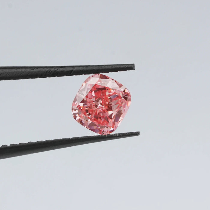 0.60 Carat Pink Cushion Cut Lab Grown Diamond Loose