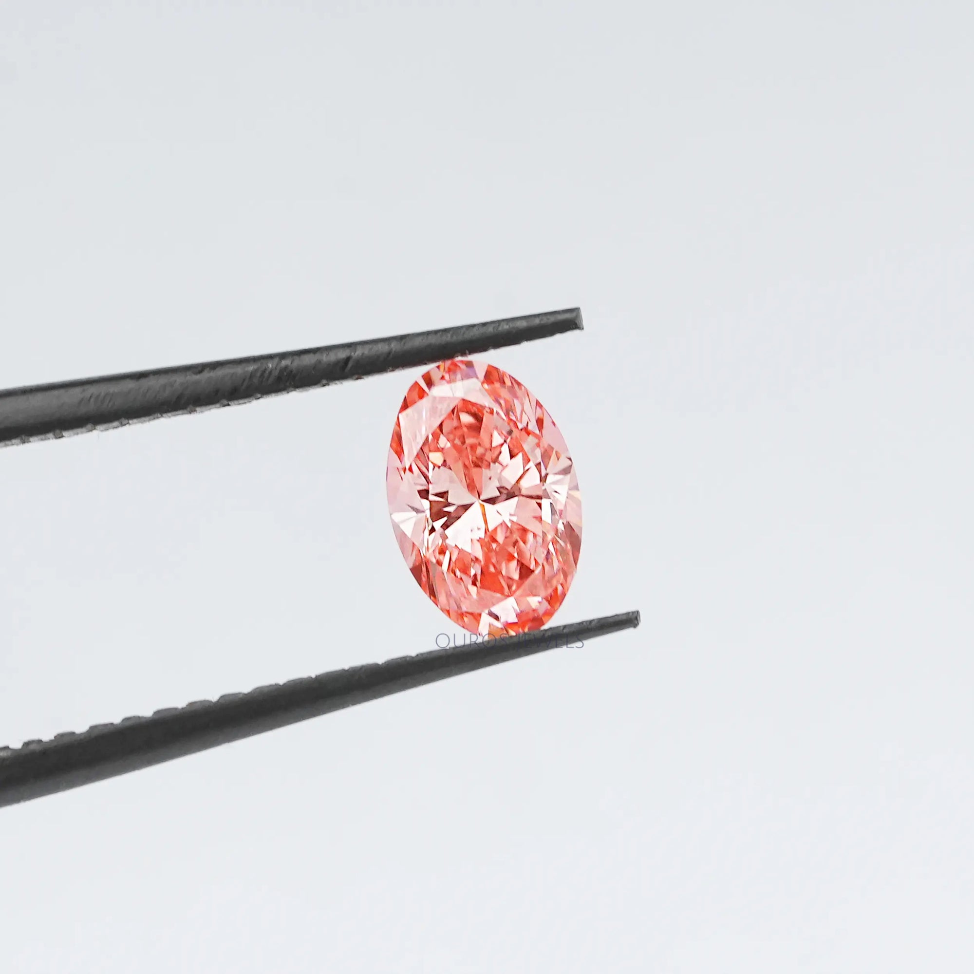 0.60 Carat Pink Oval Cut Lab Diamond Loose
