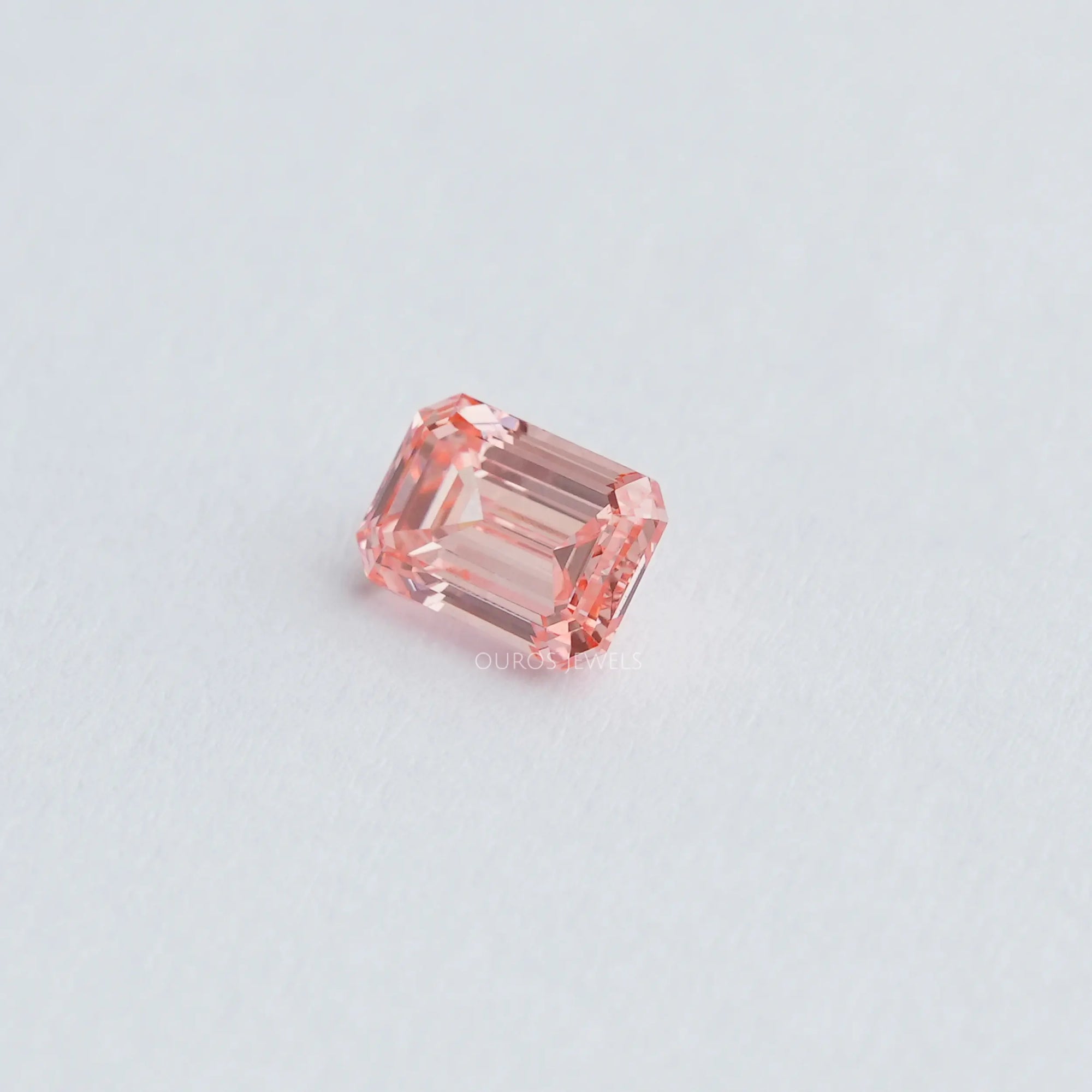 1.05 Carat Pink Emerald Cut Lab Diamond