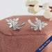 White Gold Marquise-Cut Cluster Diamond Earrings